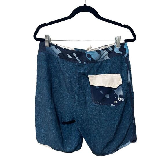 Oakley Turquoise Blue Swim Trunks Board Shorts Drawstring Beach Summer Size 32 - Picture 5 of 12